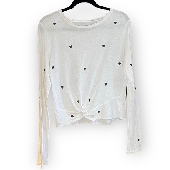 2for$30 PINK Victoria’s Secret Heart Cropped Long Sleeve T-shirt Size Medium - Picture 5 of 10